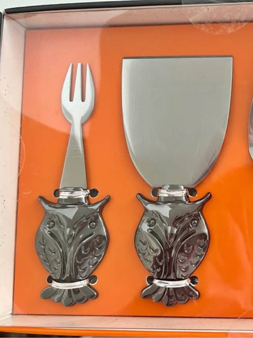 🎃 NWT 4 - Halloween Owls Charcuterie Appetizer Servers